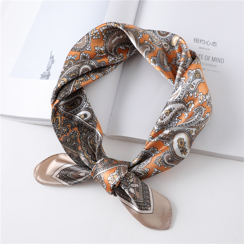 60cm 럭셔리 스퀘어 실크 스카프 여성용 히잡 헤어  - Scarf Silk Square 리뷰 및 가격