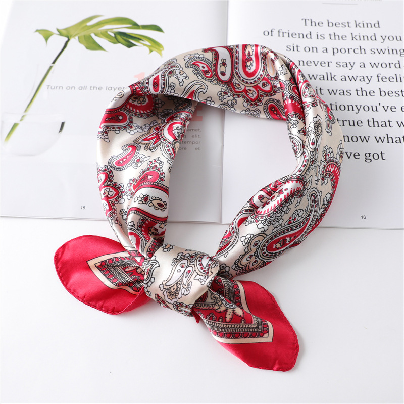 60cm 럭셔리 스퀘어 실크 스카프 여성용 히잡 헤어  - Scarf Silk Square 리뷰 및 가격