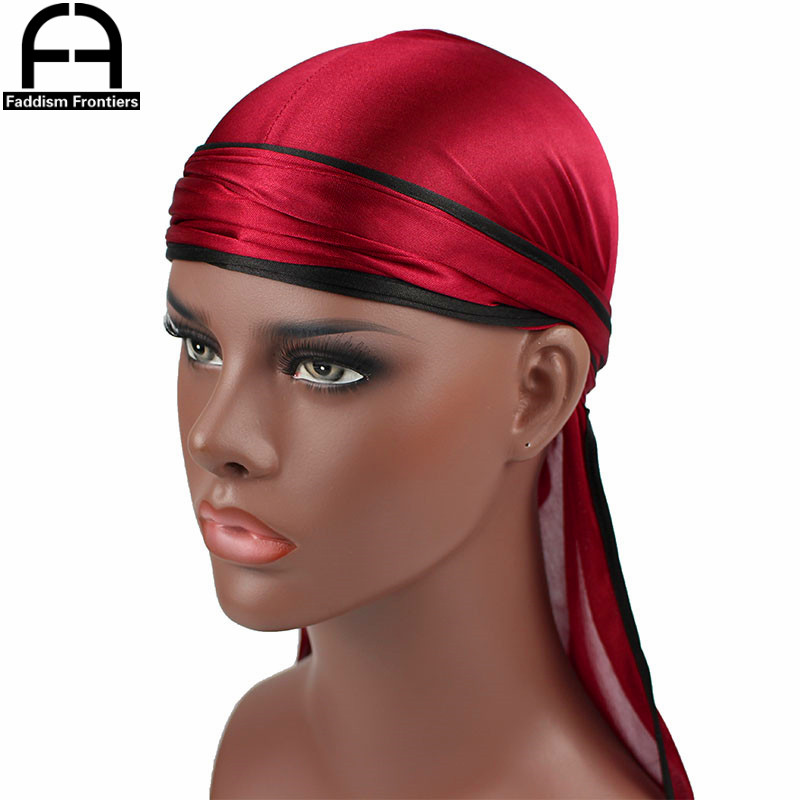 남성용 새틴 듀라그 바이커 헤드웨어, 해골 모자, 반다 - Bandana Doo Rag 리뷰 및 가격