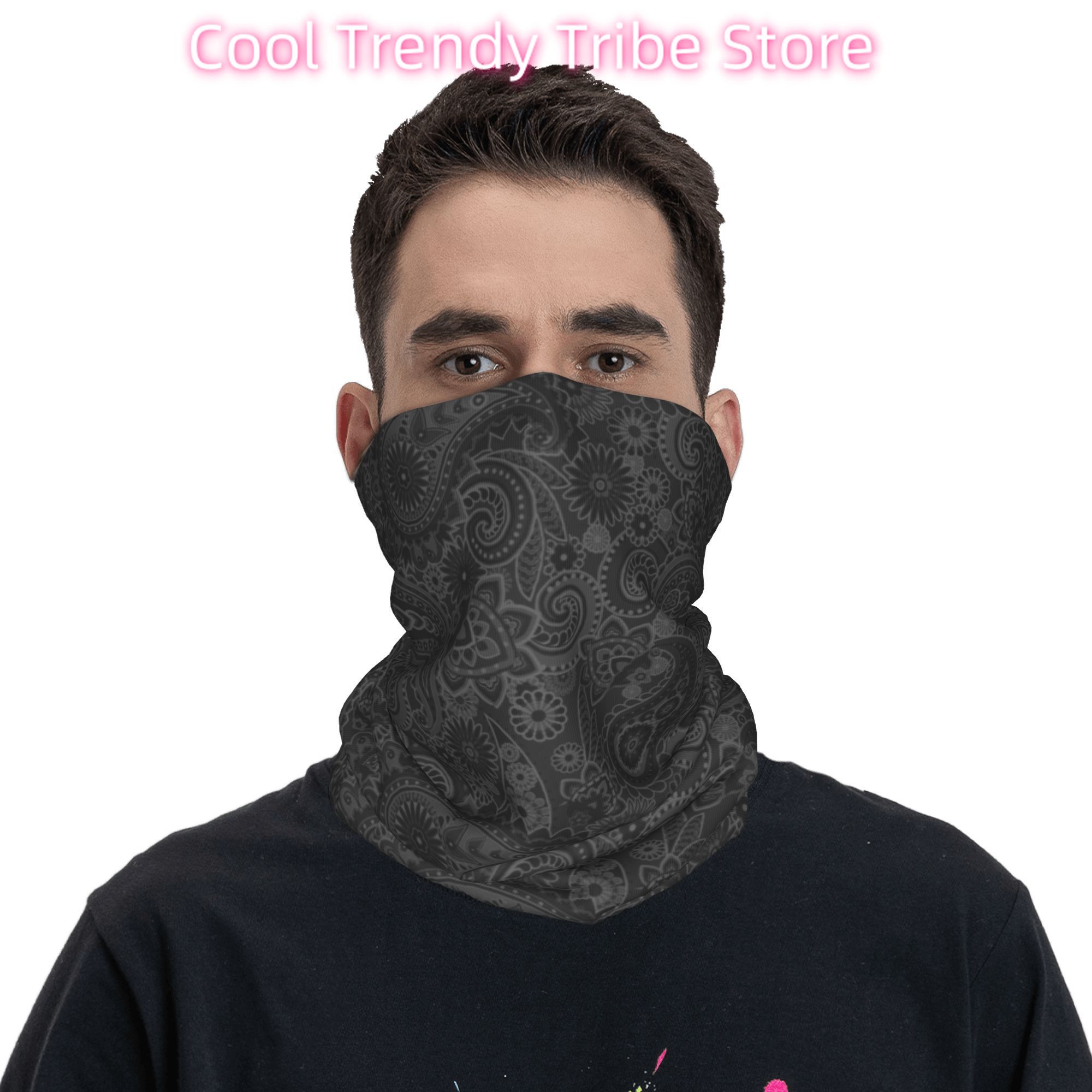 맞춤형 페이즐리 치카노 반다나 겨울 헤드밴드 넥 워머  - Neck Warmer Tube 리뷰 및 가격