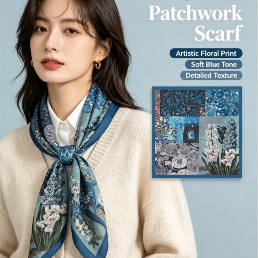70cm 레트로 페이즐리 스퀘어 스카프 여름용 얇은 면 - Bandana Cotton 리뷰 및 가격