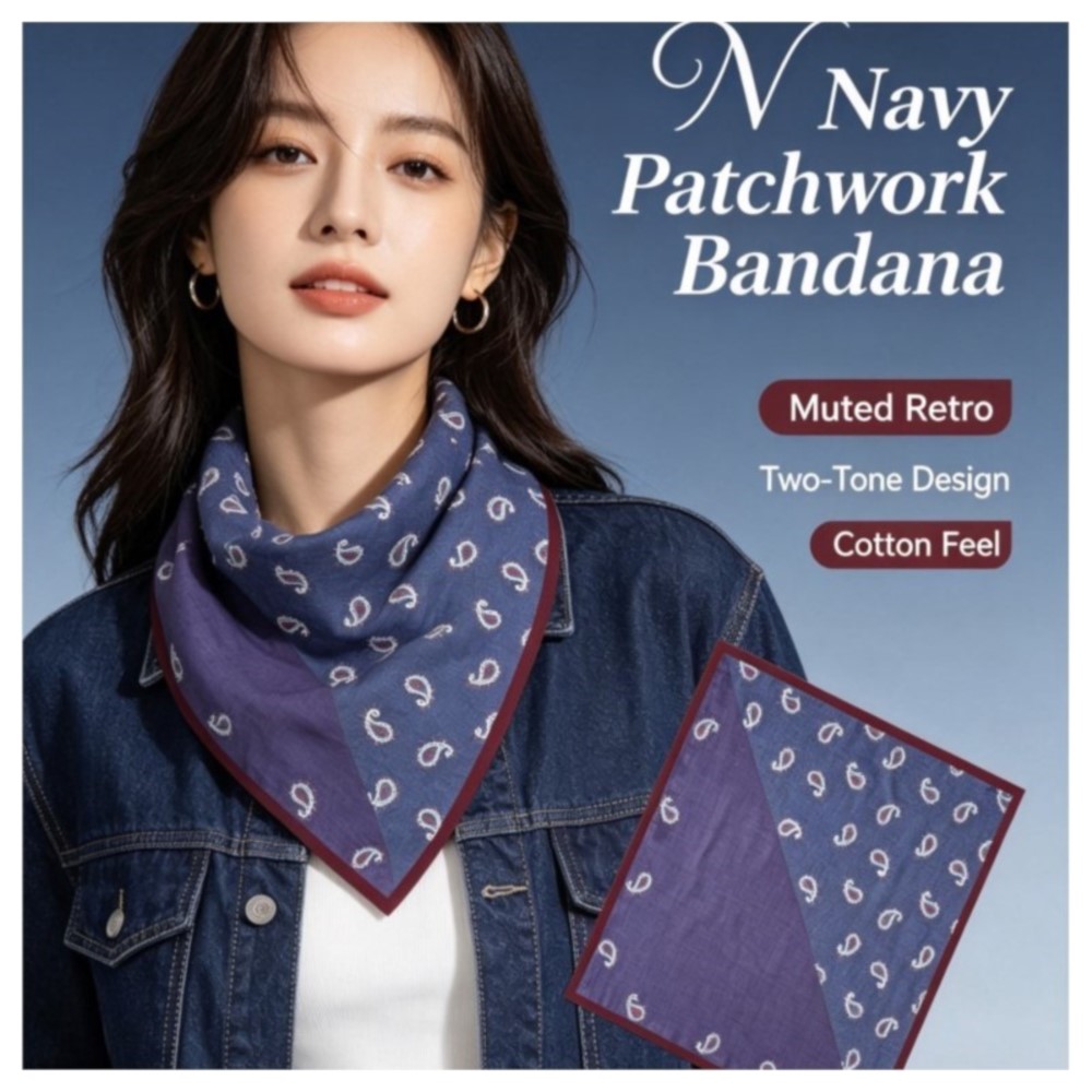 70cm 레트로 페이즐리 스퀘어 스카프 여름용 얇은 면 - Bandana Cotton 리뷰 및 가격