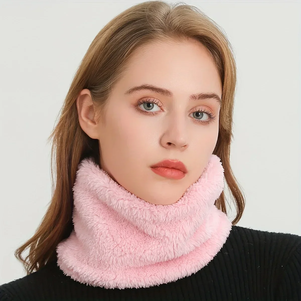 방풍 플러시 인피니티 스카프 단색 넥 게이터 귀여운 방 - Infinity Scarf Knit 리뷰 및 가격
