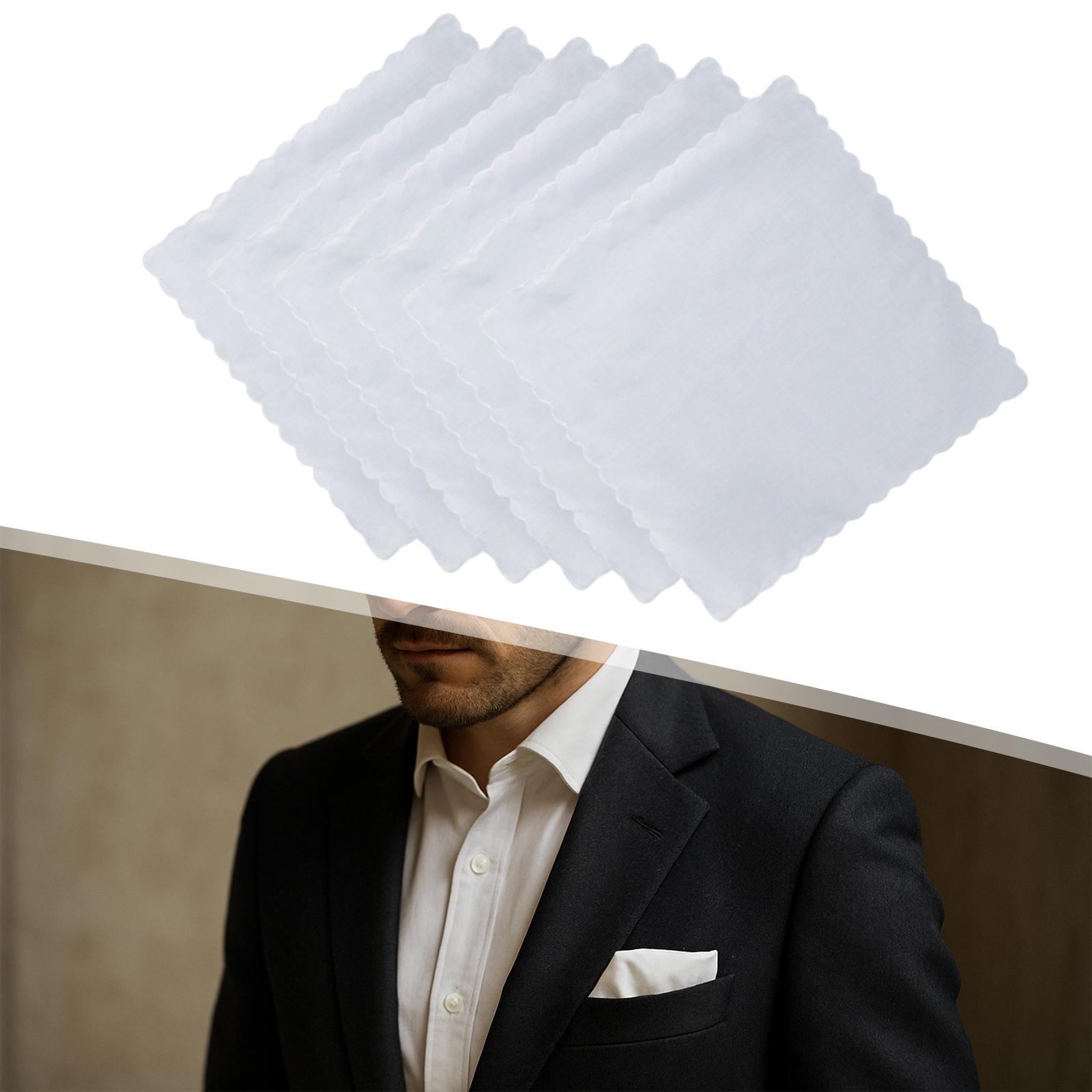 남성용 면 손수건 6개, 정장용 수건, 생일 선물용 - Handkerchief Cotton Men 리뷰 및 가격