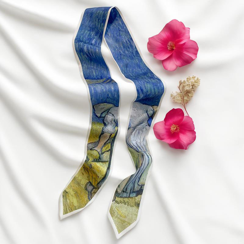 프린트 롱 헤어밴드 스키니 네커치프 여성 헤어 스카프  - Face Scarf Mask 리뷰 및 가격