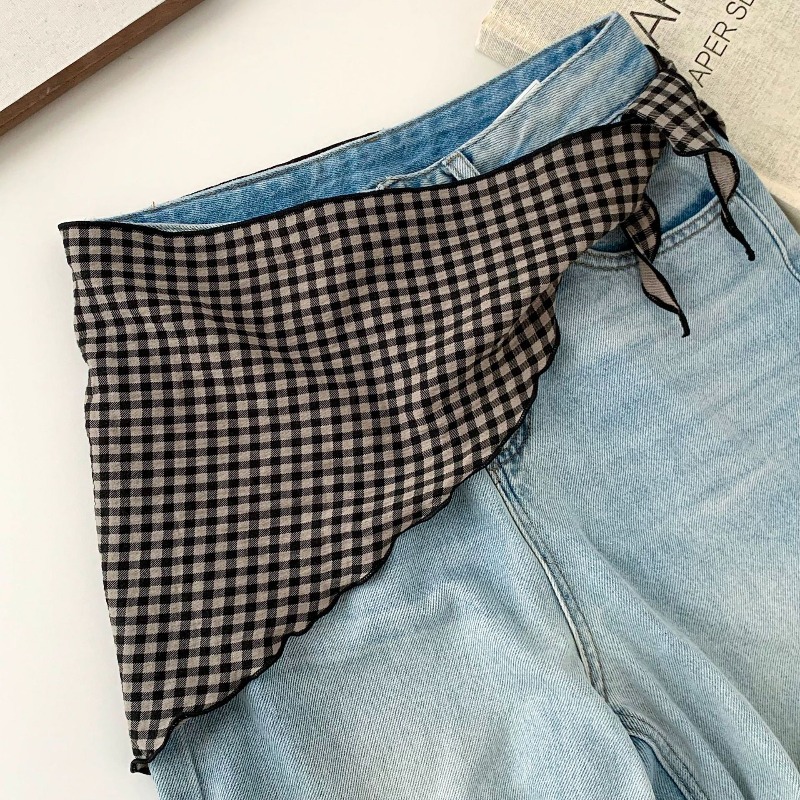 예술적인 꽃무늬 삼각 스카프 여성용 프리미엄 코튼 린넨 - Ascot Neck Scarf 리뷰 및 가격