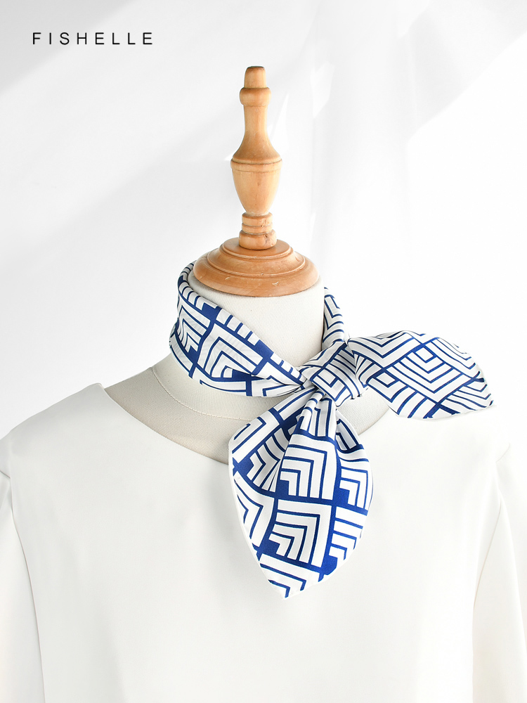 중국 클래식 블루 화이트 도자기 천연 실크 스카프, 능 - Ascot Neck Scarf 리뷰 및 가격