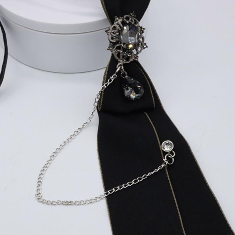 교복용 넥타이 고딕 금속 체인 라인스톤 참 넥타이 - Bow Tie Pre Tied 리뷰 및 가격