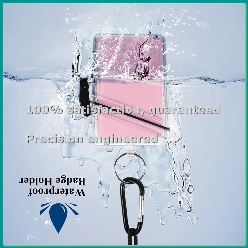 5팩 방수 ID 배지 홀더 케이스 투명 세로형 ID 카 - Lanyard Badge Holder 리뷰 및 가격