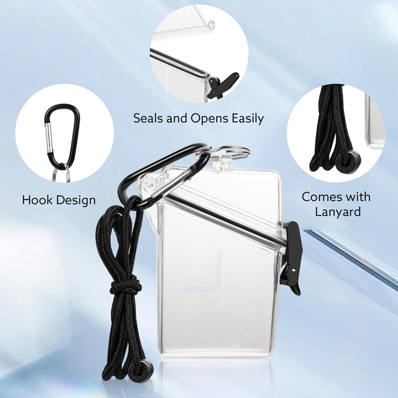 5팩 방수 ID 배지 홀더 케이스 투명 세로형 ID 카 - Lanyard Badge Holder 리뷰 및 가격