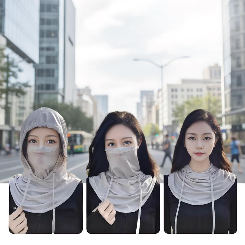 통기성 좋은 아이스 실크 햇빛 가리개 마스크, 모자형, - Ascot Neck Scarf 리뷰 및 가격