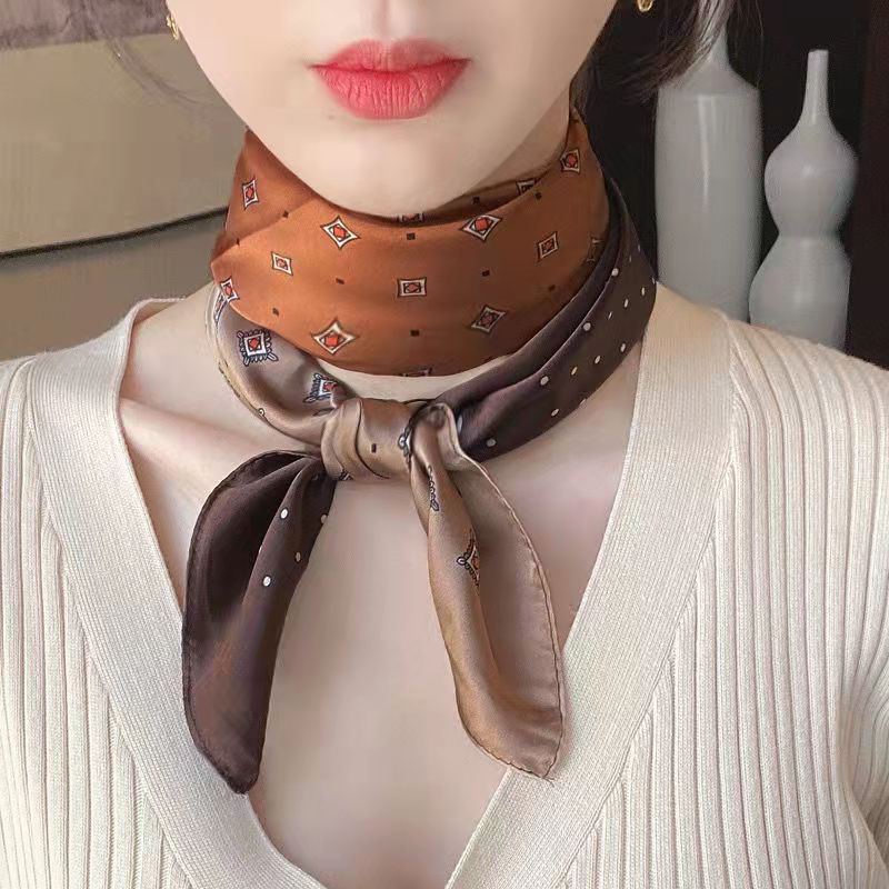 여성용 얼룩말 프린트 스퀘어 스카프, 부드러운 새틴,  - Face Scarf Mask 리뷰 및 가격
