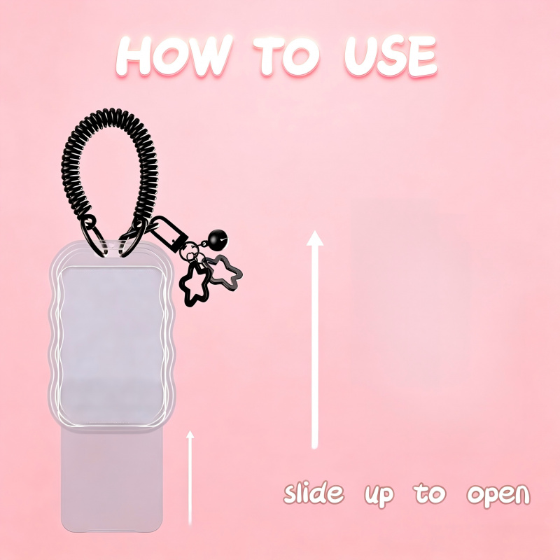 유니크 웨이브 엣지 ID 카드 홀더 탄성 전화선 끈 여 - Lanyard Badge Holder 리뷰 및 가격
