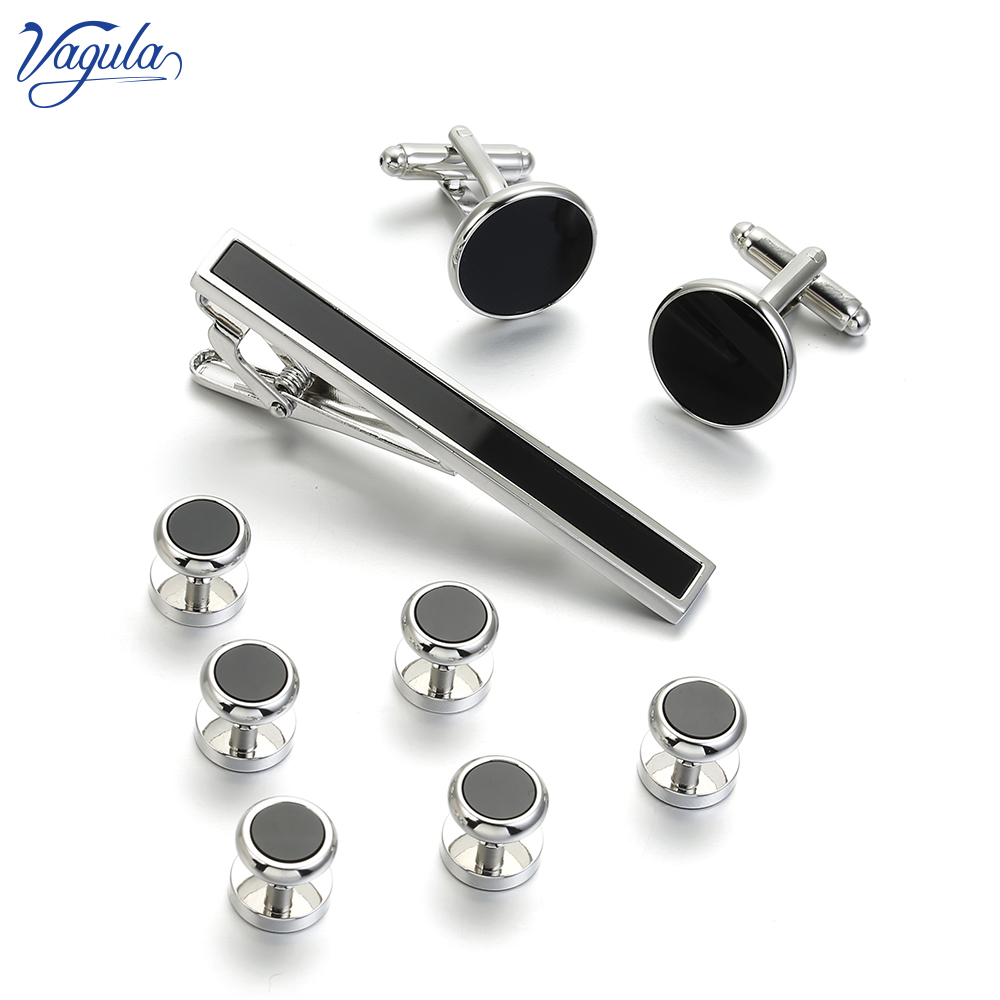 VAGULA 9 PCS 타이 바 커프스 링크 칼라 스터 - Tie Bar Set Gift 리뷰 및 가격