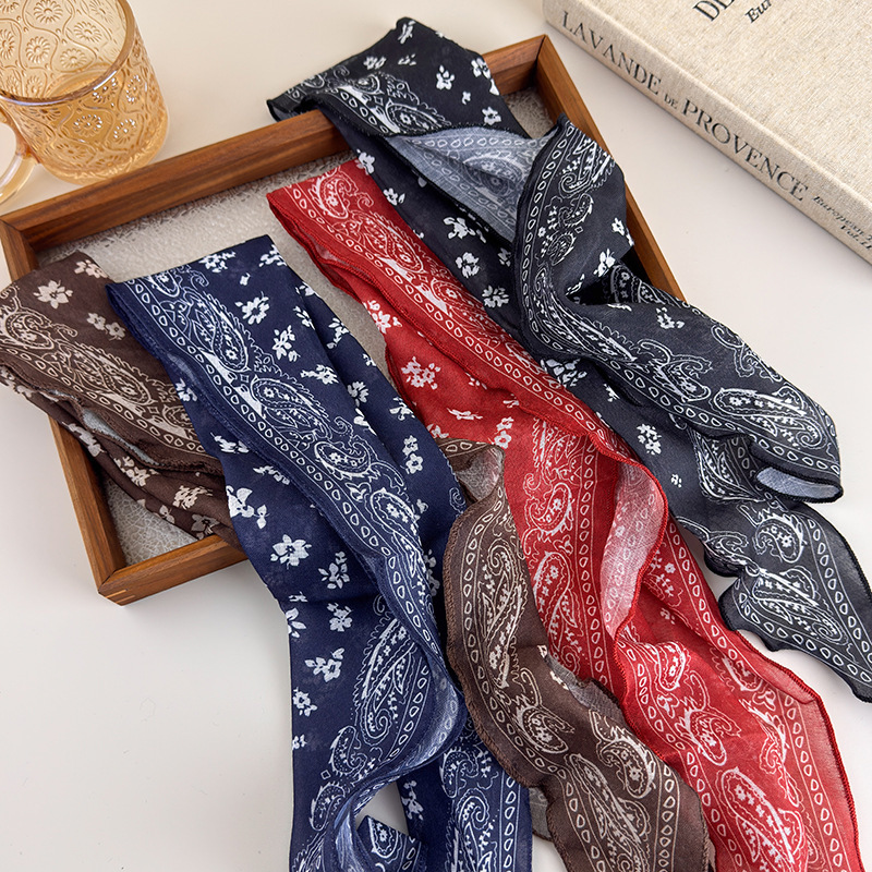 빈티지 레드 다이아몬드 실크 스카프 여성 헤어 랩 반다 - Ascot Neck Scarf 리뷰 및 가격