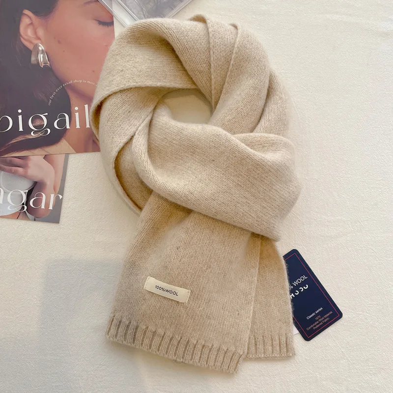 고품질 100% 양모 스카프 남성 여성 겨울 가을 솔리 - Muffler Men Wool 리뷰 및 가격