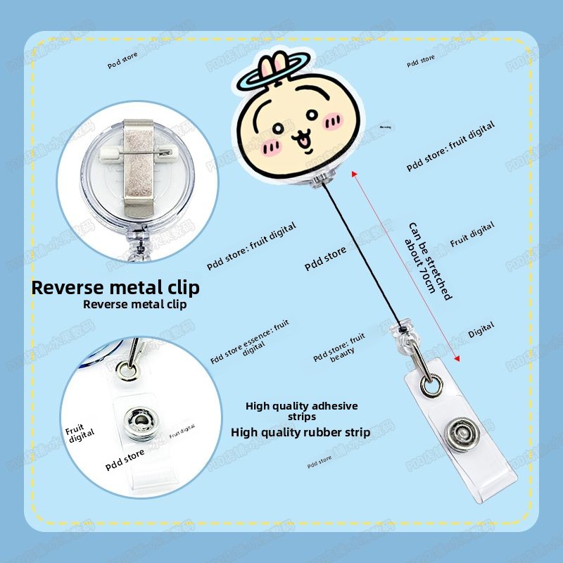 jiyi 개폐식 배지 릴 카와이 ID 카드 홀더 클립  - Lanyard Badge Holder 리뷰 및 가격