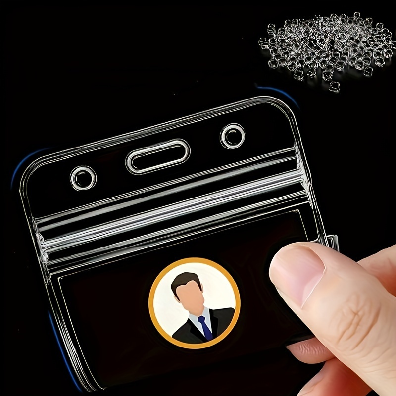 투명 방수 명찰 카드 홀더, 끈이 있는 플라스틱 ID  - Lanyard Badge Holder 리뷰 및 가격