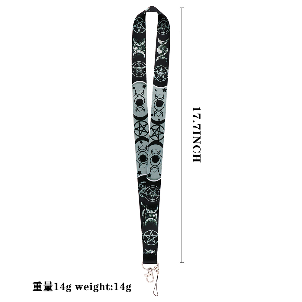 DZ1728 트리플 문 여신 위카 마녀 오각형 마법의  - Lanyard Badge Holder 리뷰 및 가격